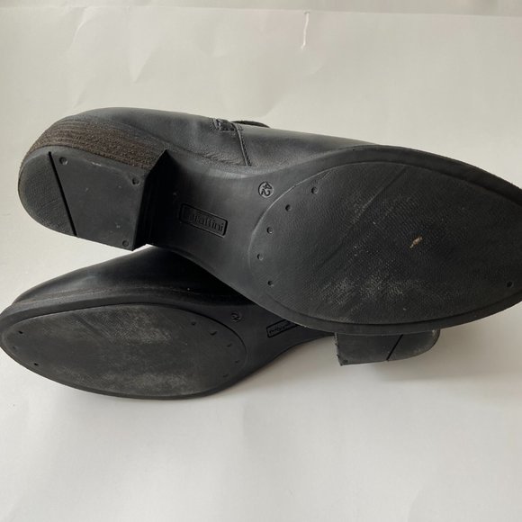 UMBERTO RAFFINI Black Soft Leather Zip Ankle Bootie Heeled Chelsea Size 42 9 - Picture 6 of 6